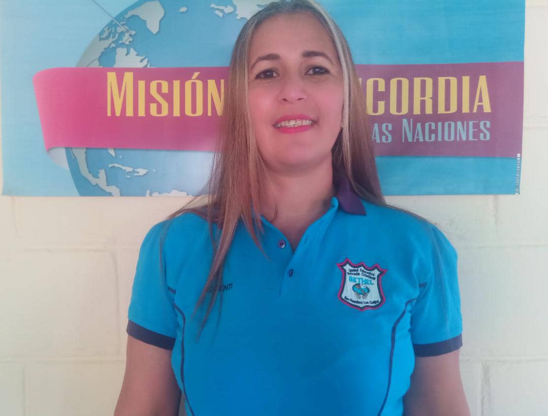 Misionera Yunamery Monsalve.